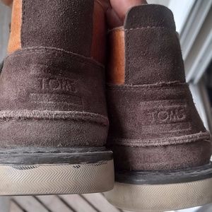 TOMS Mens Waterproof lace up Chukka Boots Brushwood brown Size 8.5 US